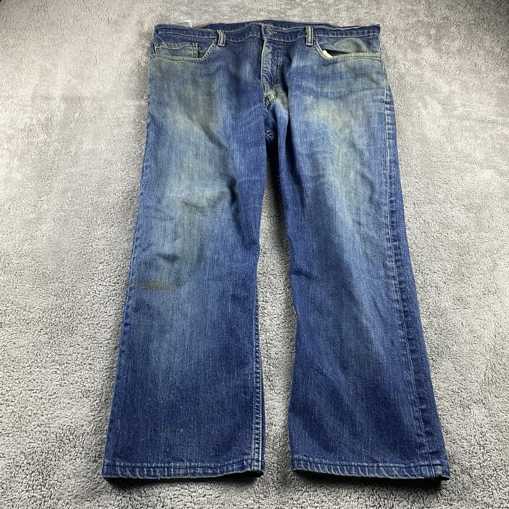 Levis 514 Straight Leg Jeans Mens 38x23 Blue Medium Wash Mid Rise‎